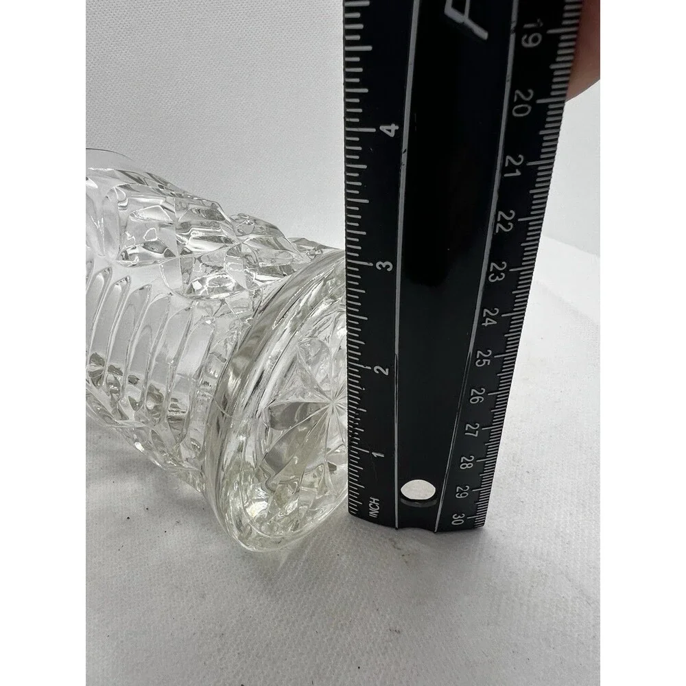 VTG Anchor Hocking Pineapple Pattern Clear Glass Creamer/Small Pitcher 60’s 70’s